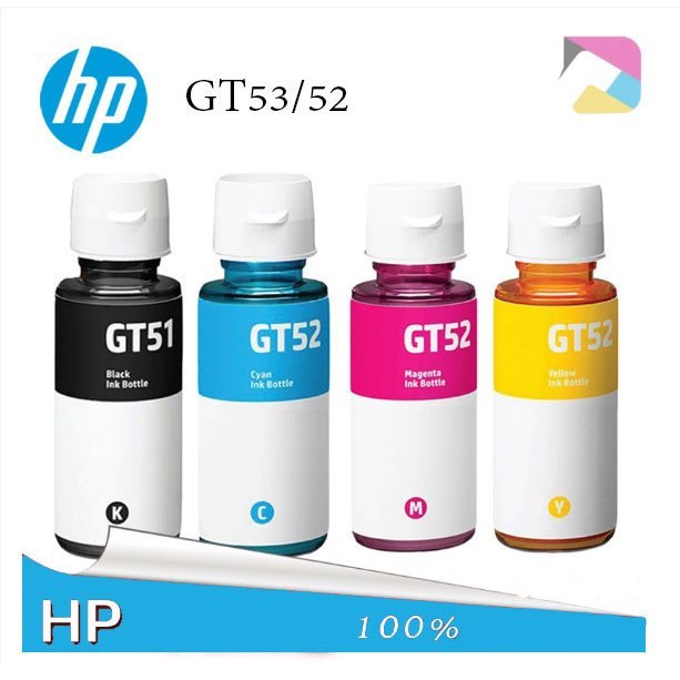 ⚡หมึกเติมของแท้จาก HP⚡GT51เอชพี HP GT52 / GT53 ink หมึกปริ้น หมึกเค，For HP315 HP415 HP500 HP515สีสันสดใส, ไม่เสื่อมสี（สา