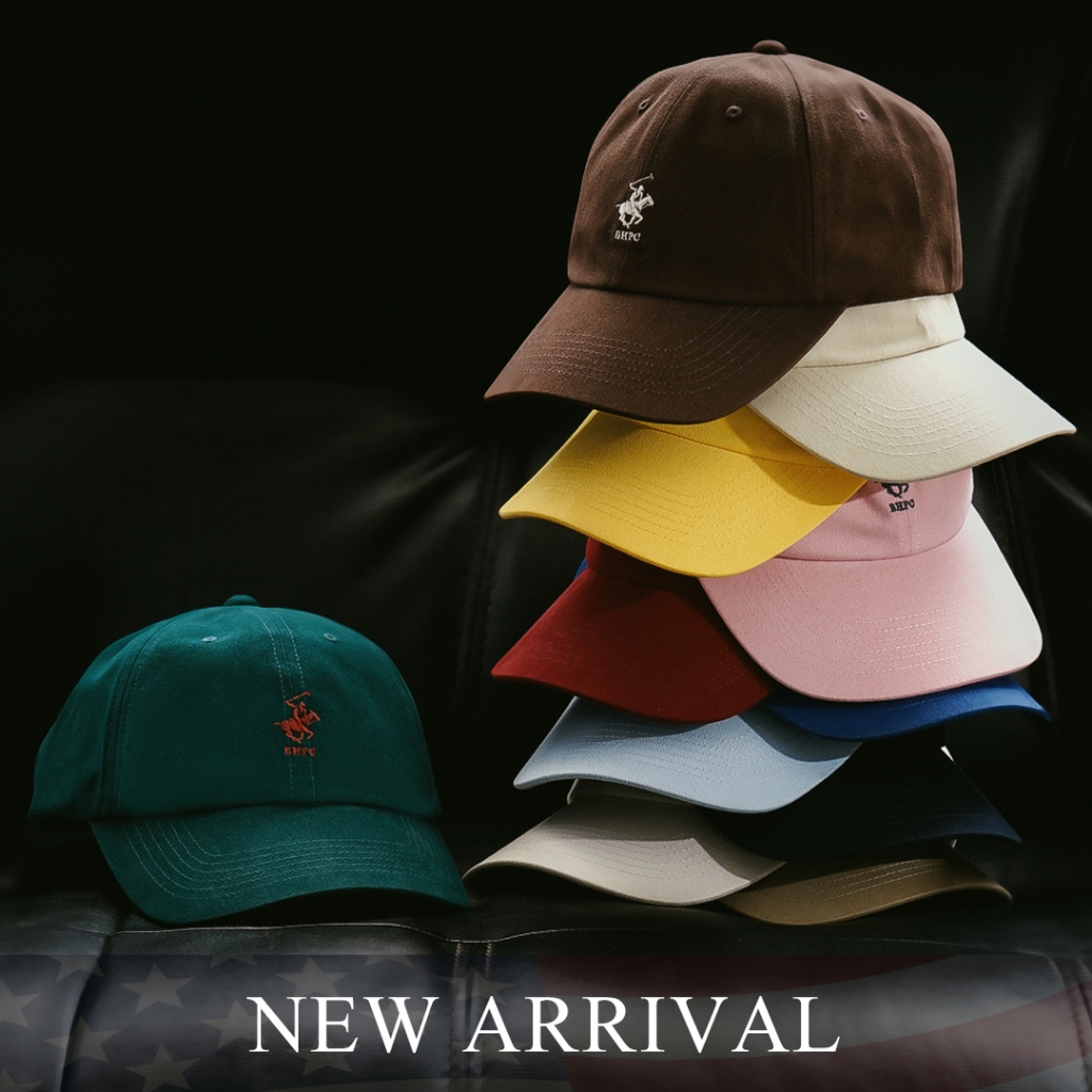 BEVERLY HILLS POLO CLUB  NEW ARRIVAL!! หมวกแก๊ป รุ่น BA8S033 ปักม้า