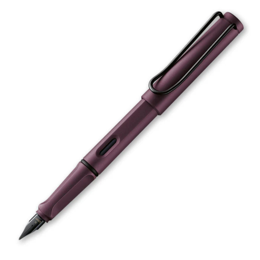 LAMY Safari Fountain Pen Scarlet Limited Edition 2025 (ปากกาลามี่ ด้ามสีม่วงเข้มคลิปสีดำ)