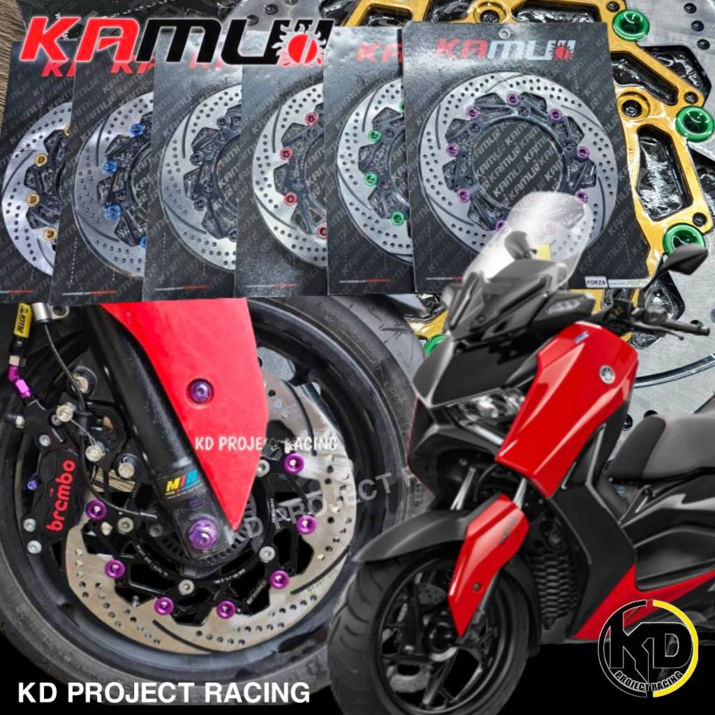 จานดิสเบรคหน้า Kamui V2 XMAX300 2017-24  ขนาด300mm มี 12สี ใบจานผลิตโดย Sunstar (material sus japan)