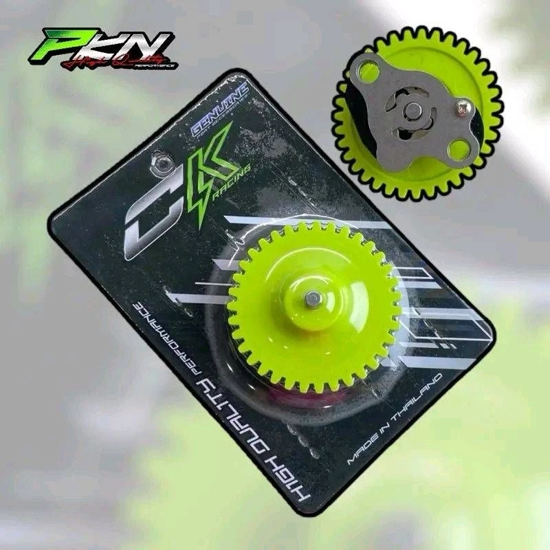 ปั๊มน้ำมันเครื่องแต่ง LEAD PCX160 GIORNO งานCK เฟืองเขียว