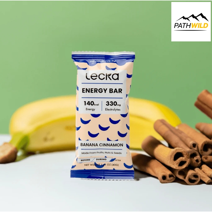 LECKA ENERGY BAR ผลไม้อัดแท่งผสมธัญพืช บาร์ให้พลังงานสูง เหมาะสำหรับ วิ่งเทรล เดินป่า ขนาด40g