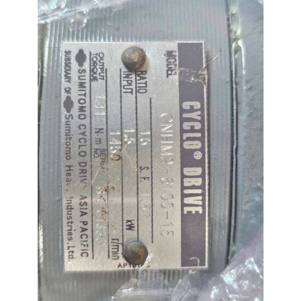 Mitsubishi Cyclo Drive Gear Motor รุ่น CNHM2-6100-15 (100 rpm)