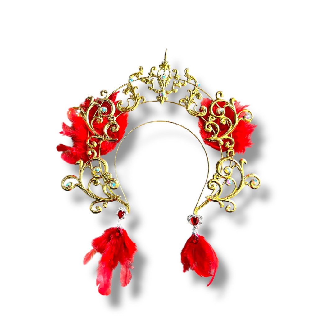 เครื่องประดับหัว แต่งเพชร พร้อมต่างหู สำหรับดรัมเมเยอร์ เชียร์หลีดเดอร์ - รูปที่ 7