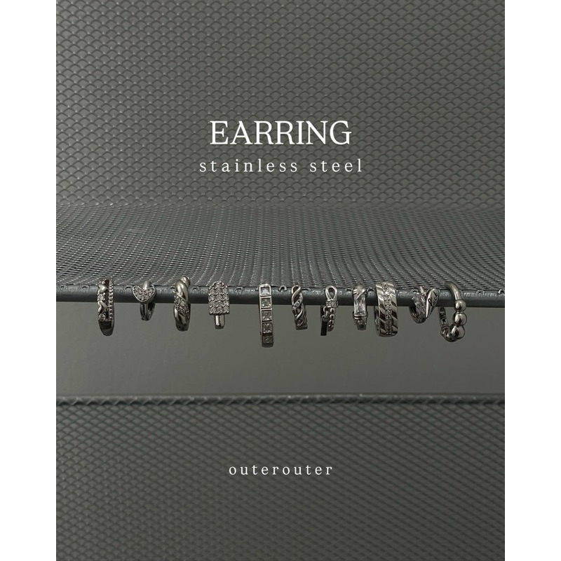 Outerouter | ต่างหูห่วงสแตนเลส
