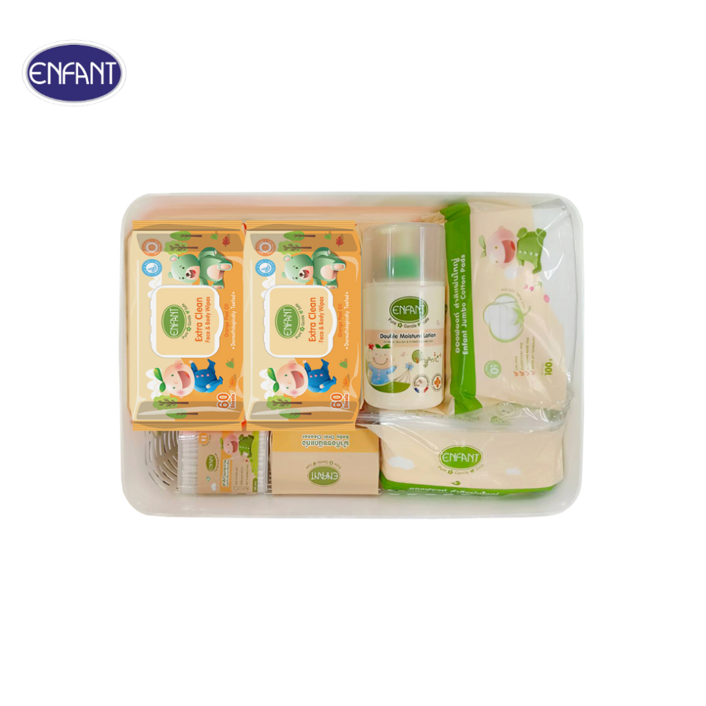 Enfant (อองฟองต์) Truly Care Set ทรูลี่แคร์เซ็ต เซ็ตอุปกรณ์ทำความสะอาดสำหรับเด็ก 1เซ็ต/10ไอเทม - รูปที่ 2