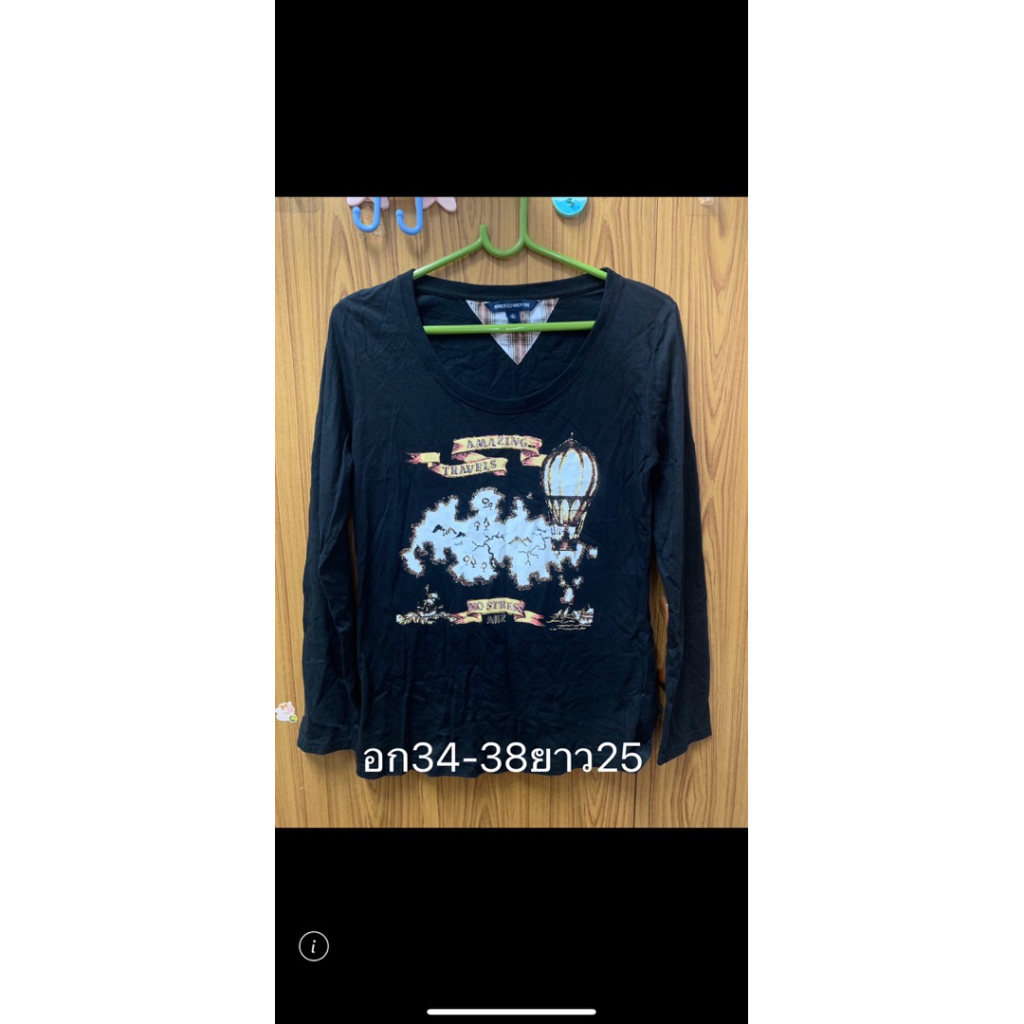 เสื้อคอกลมแขนยาวแบรนด์AIIZ