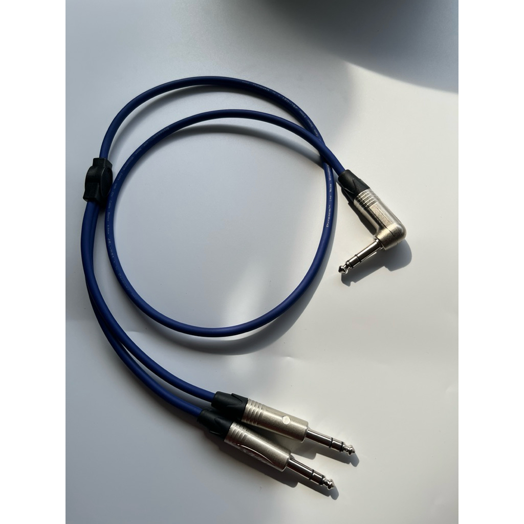 สายy trs 1Lออก2 ตรง/งอ ทำจากสายชีลสเตอริโอของDynacomหัวของLidgeทั้งชุด - รูปที่ 2