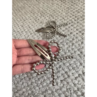พร้อมส่ง!🇹🇭 ราคา/ชิ้น กิ๊บโบว์ลูกปัดขนาดใหญ่ วัสดุกิ๊บสแตนเลส Korea style น่ารัก เนื้องานเกาหลี เกรดพรีเมี่ยม คุณภาพดี