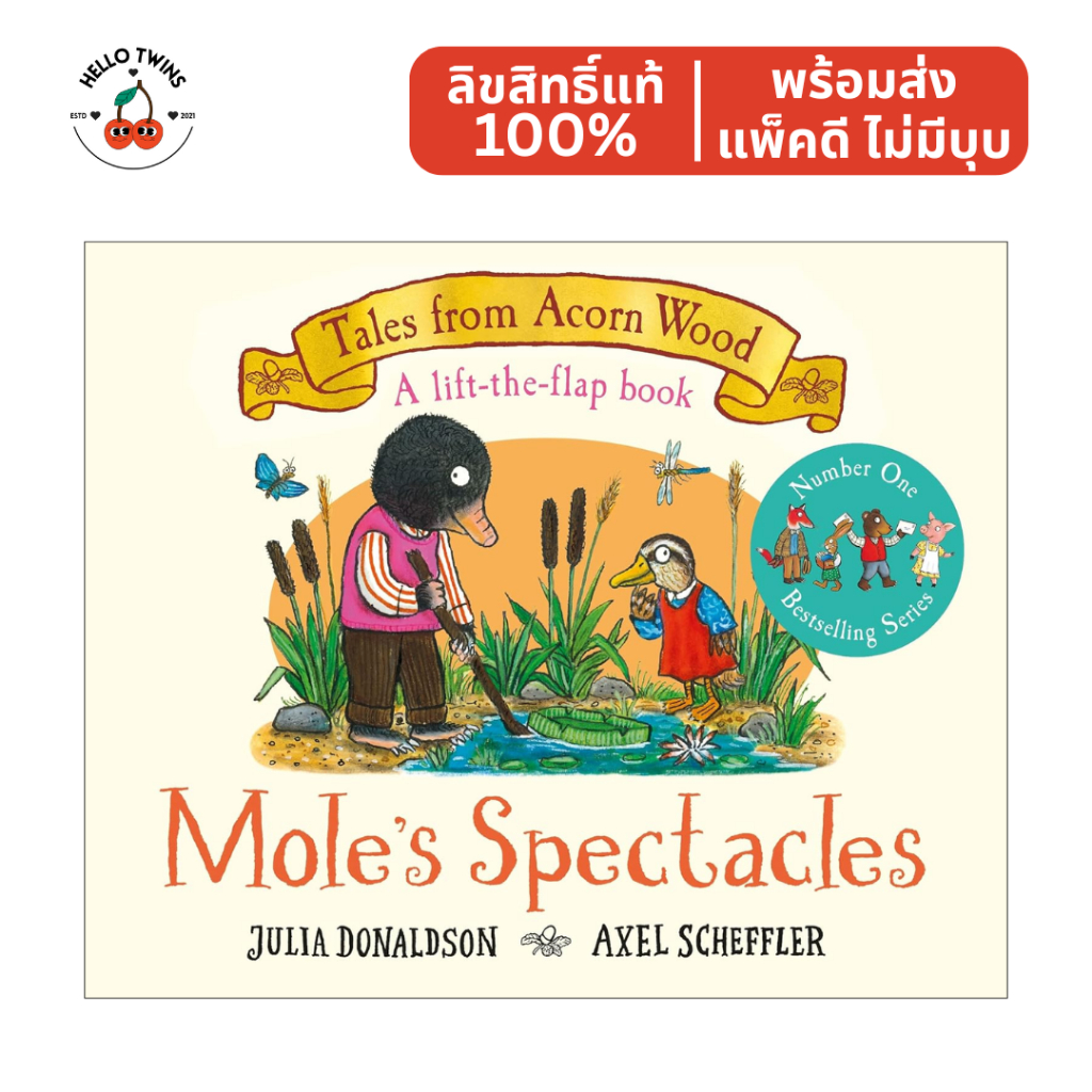 พร้อมส่ง ✅ Mole's Spectacles (Tales From Acorn Wood) A Lift the Flap Book หนังสือเด็กภาษาอังกฤษ