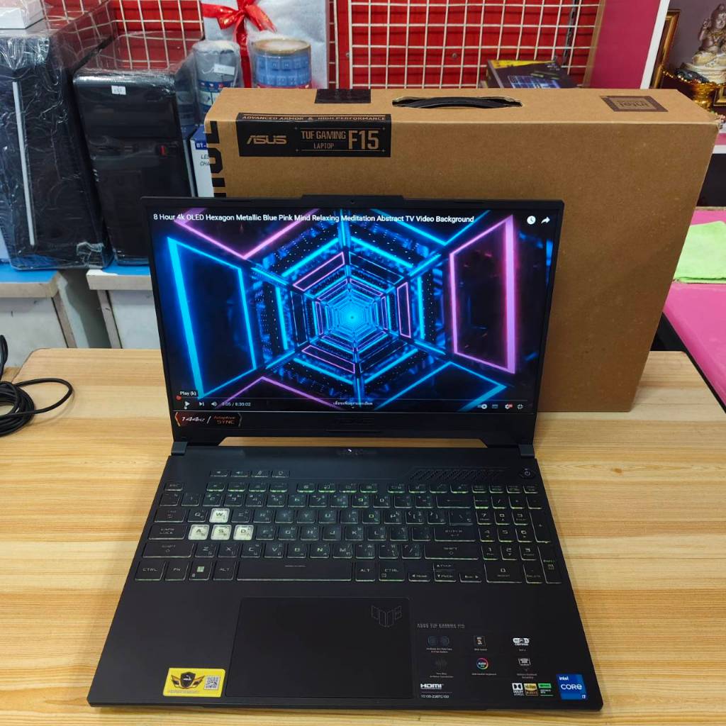 ASUS TUF GAMING F15 FX507ZC4-HN002W สภาพเครื่อง 90% ประกันศูนย์ 29/09/2025