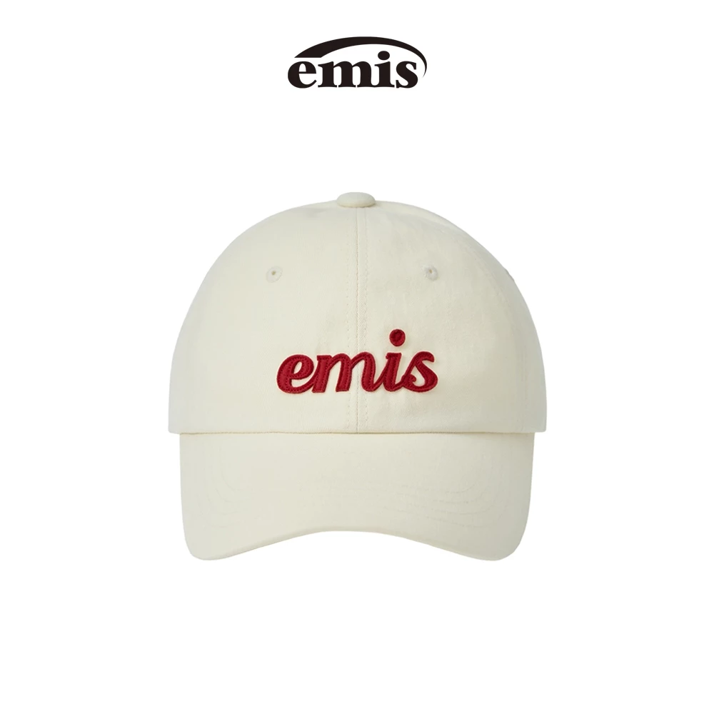 EMIS - APPLIQUE BALL CAP (BEIGE ,BLACK ,BLUE ,BLUE GRREN ,CREAM ,GREEN ,KHAKI ,LIGHT BLUE ,NAVY , PINK , RED ,YELLOW)