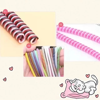 พร้อมส่ง เกลียวถนอมสายชาร์จ สายยาว 1.4 เมตร แต่งสายชาร์จให้สวยงาม สายเกลียวพันสายชาร์จ กันสายหักได้ดีมาก มีหลายสี