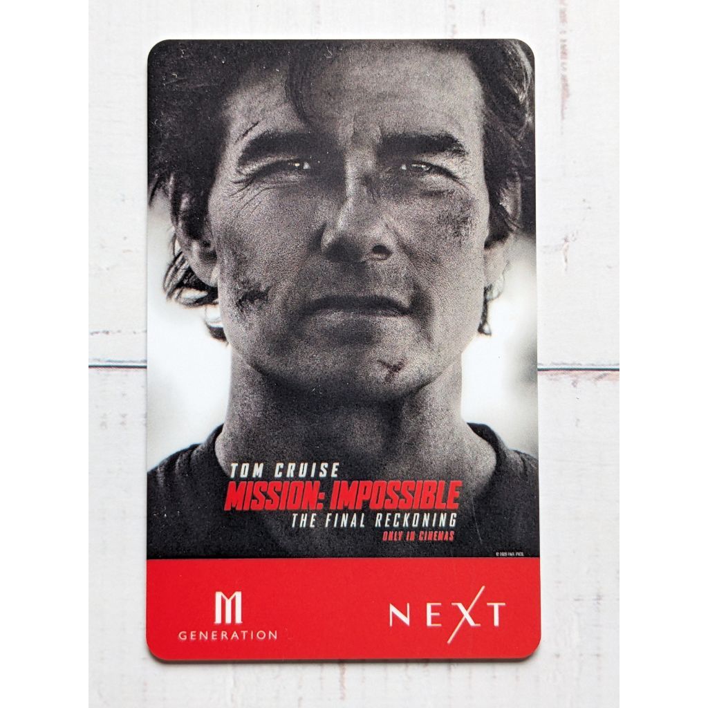 บัตรสะสม ลายหนัง เมเจอร์ | Major Mpass Mission: Impossible - The Final Reckoning บัตรใช้สะสมอย่างเดี
