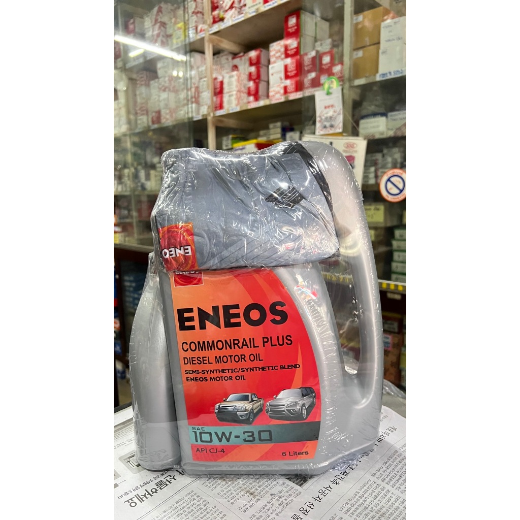 น้ำมันENEOSเอเนออส COMMONRAIL CJ-4 (10W-30) เครื่องยนต์ดีเซล DPF เทคโนโลยีสังเคราะห์ Synthetic Base 