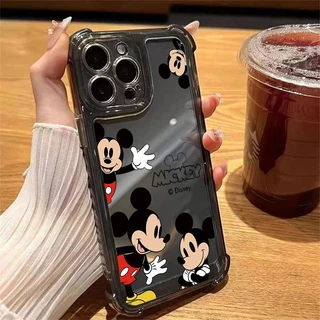 นิ่มกันกระแทกเคสโทรศัพท์ สำหรับรุ่น เคสสำหรับ 11/13/15 Plus Pro Max 8/7 Plus X/XR 12 13pro4 มิกกี้เมาส์