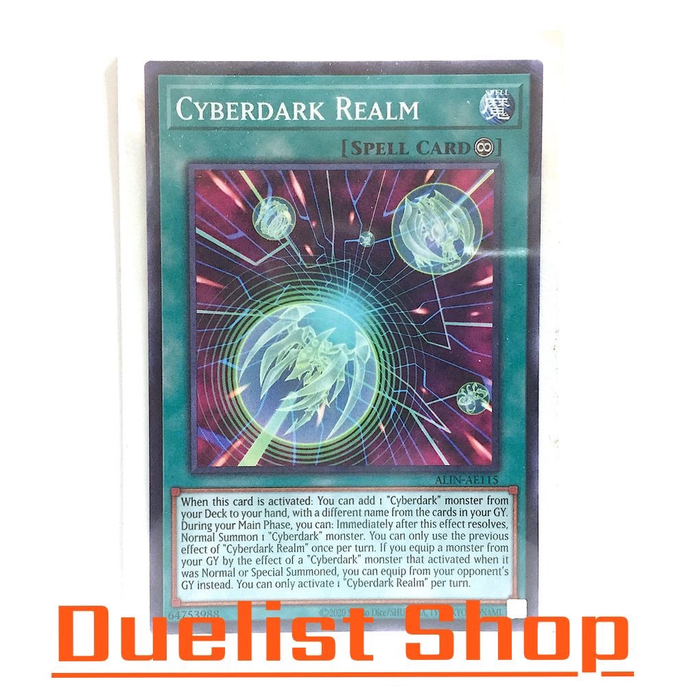 Cyberdark Realm (N) Spell [Continuous] ชุด ALIN-AE115 การ์ดยูกิโอ (Yu-Gi-Oh!) OCG Asia EN