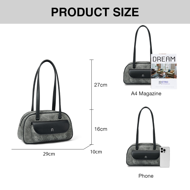 AGE FREE Aespa bag  กระเป๋ากระเป๋าผู้หญิง สไตล์แฟชั่นสาว ายไหล่ผู้หญิงความจุขนาดใหญ่ กระเป๋าแฟชั่น - รูปที่ 4