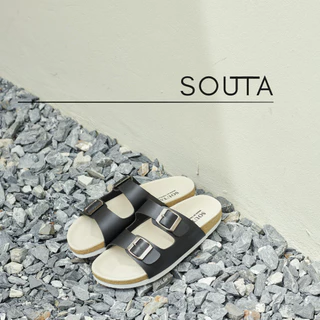 The Classic - Souta🍘 รุ่นพื้นครีม รองเท้าแตะสไตล์วินเทจ ไบเก้น >> ไซส์ 35-45 *ลด1ไซส์*