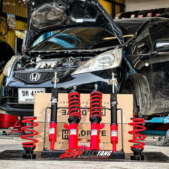 โช๊คสตรัทปรับเกลียว #HDRIVE รุ่น #ECOSPEC  15,900 บาท  สำหรับรถรุ่น HONDA JAZZ/CITY , TOYOTA VIOS / 