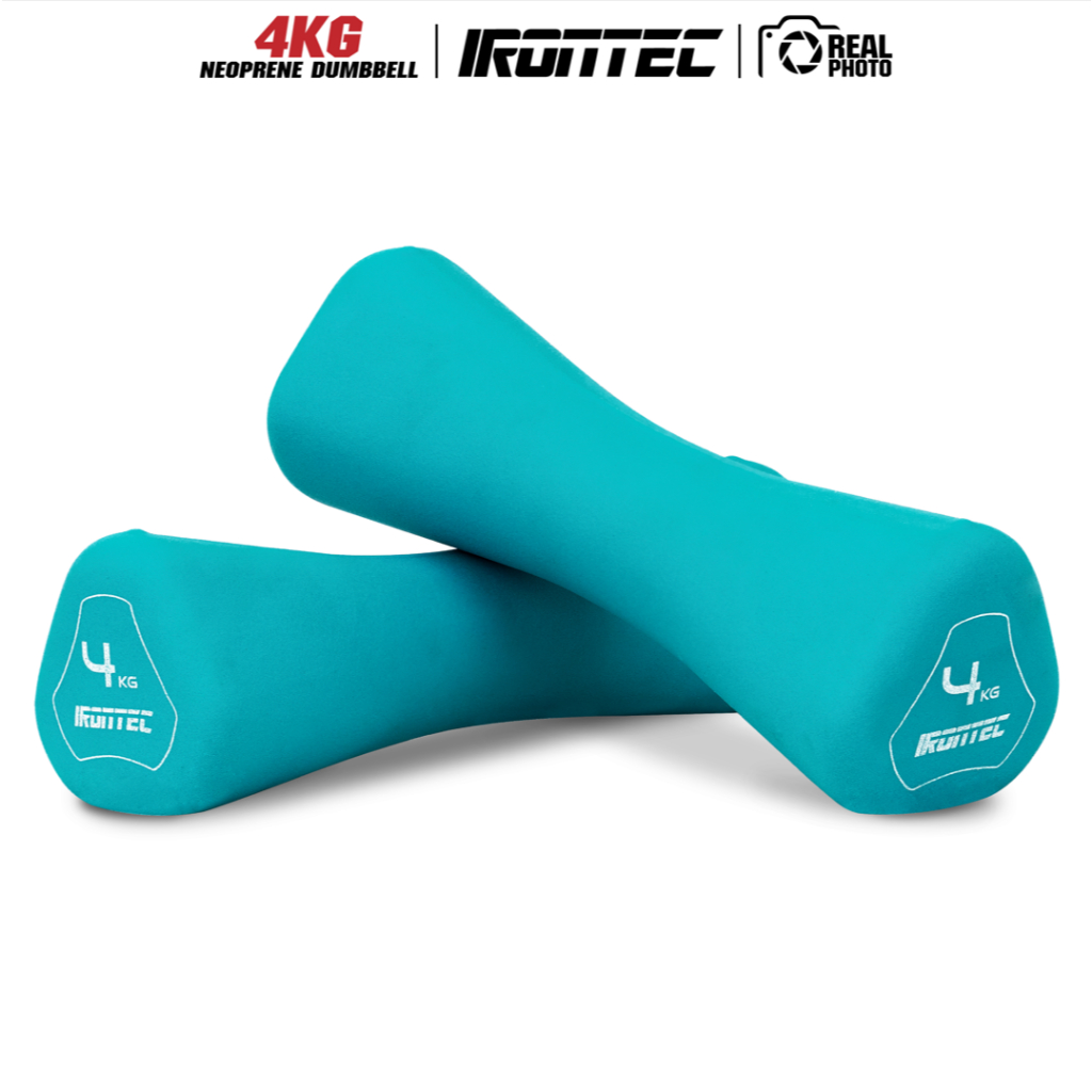 ดัมเบล 1-4KG หุ้มยาง Neoprene x 2 ชิ้น (MD2021)  - เครื่องออกกำลังกายแบรนด์ IRONTEC รูปที่ 7