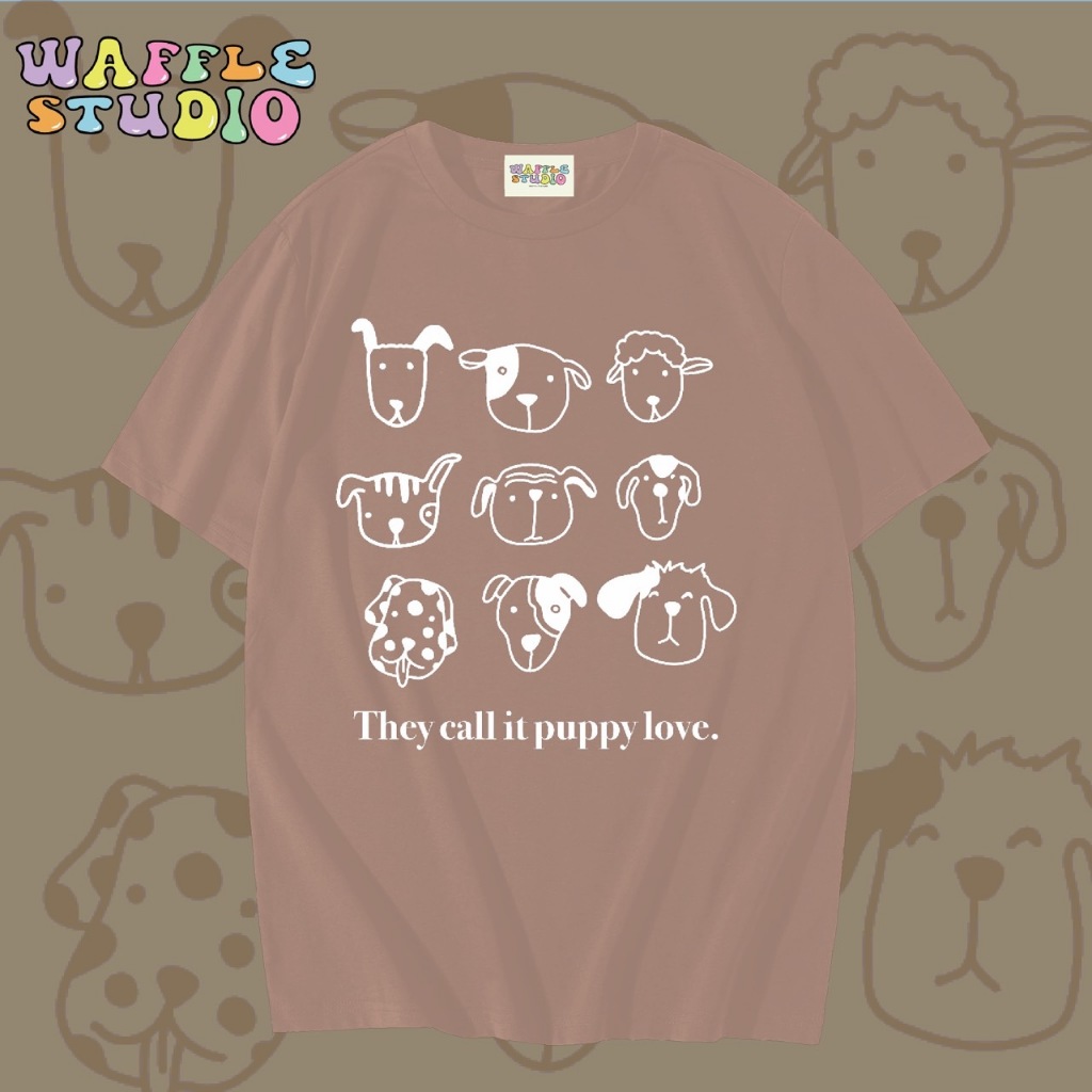 [ ส่งฟรี 🔥 ] WS0679 เสื้อยืดโอเวอร์ไซส์ ผ้าคอตตอน 100% เสื้อยืดเกาหลี เสื้อยืด  WAFFLE STUDIO - รูปที่ 6