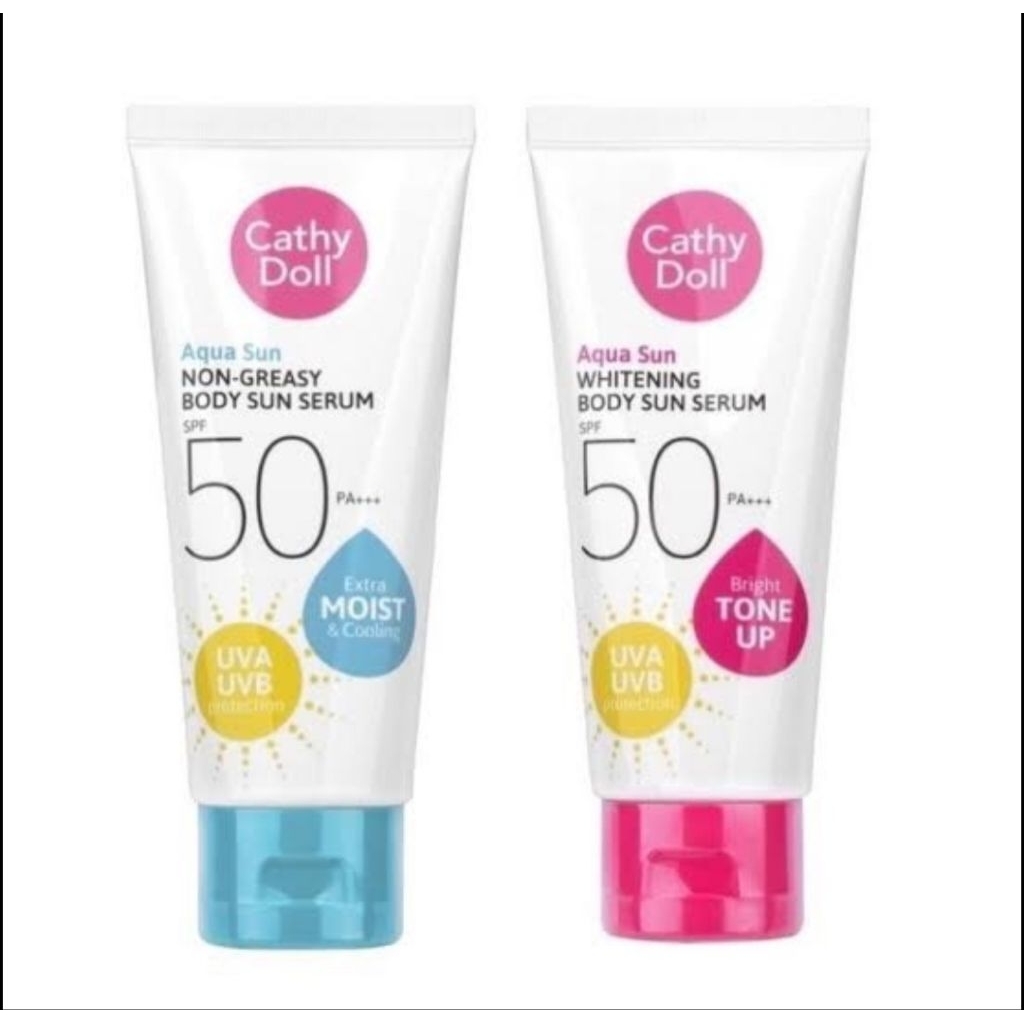 Cathy Doll Aqua Sun Body Sun Serum SPF50 PA+ 138ml ຊີລຳກັນແດດແບບເ຋ຣັມ (2 ສູດ) ເນື້ອບາງ ບໍ່ໜຽວ