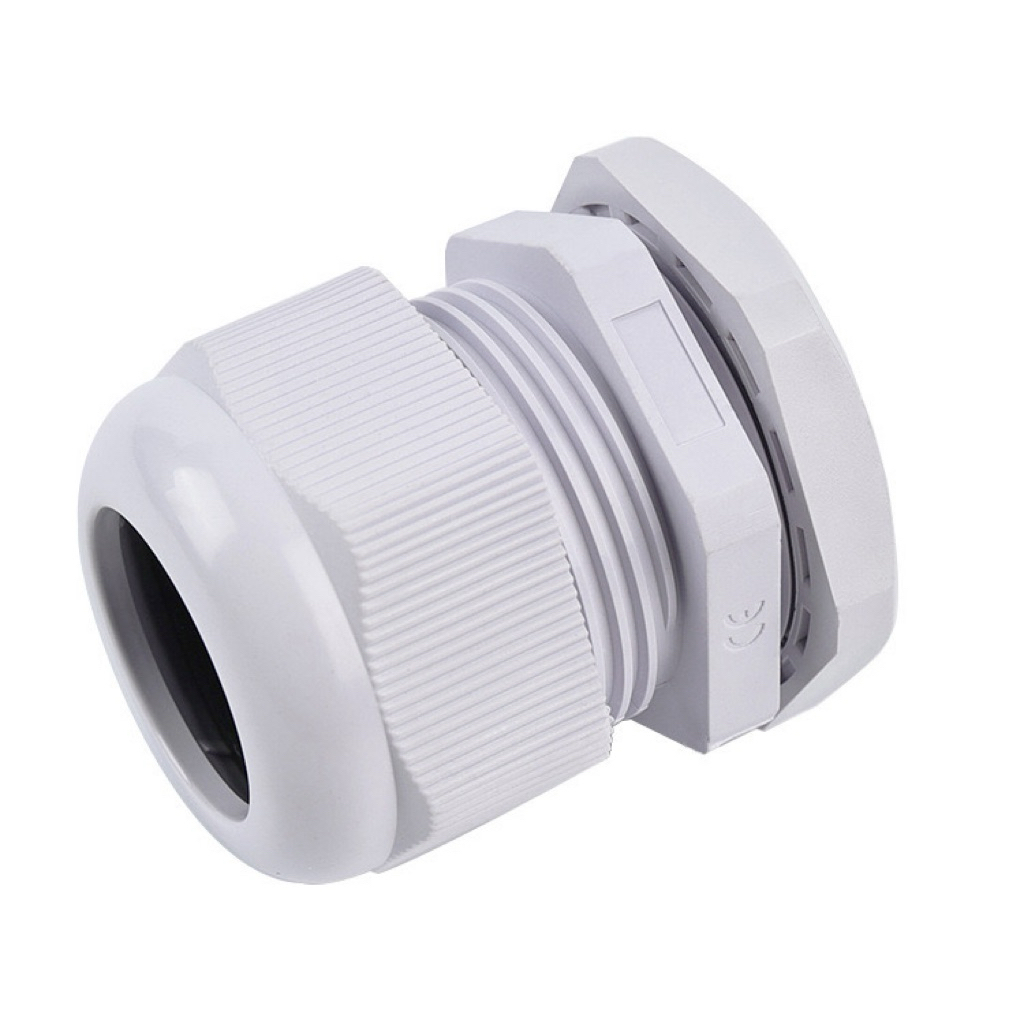 IP68  PG7 PG9 PG11 PG13.5 PG16 PG21 PG25 PG29 PG36 สายCE สีขาว ไนลอนกันน้ำสายพลาสติก เคเบิ้ลเกรน Gland Connector ราคา ถูกที่สุด ดีลบีเคเค แกลเลอรีภาพที่ 2
