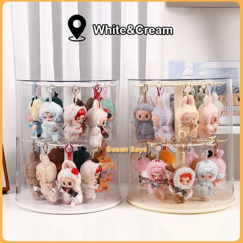กล่องโมเดล กล่องใส่ art toy กล่องใส่ตุ๊กตาแบบใส หมุนได้360°กันฝุ่นวางซ้อนกันได้