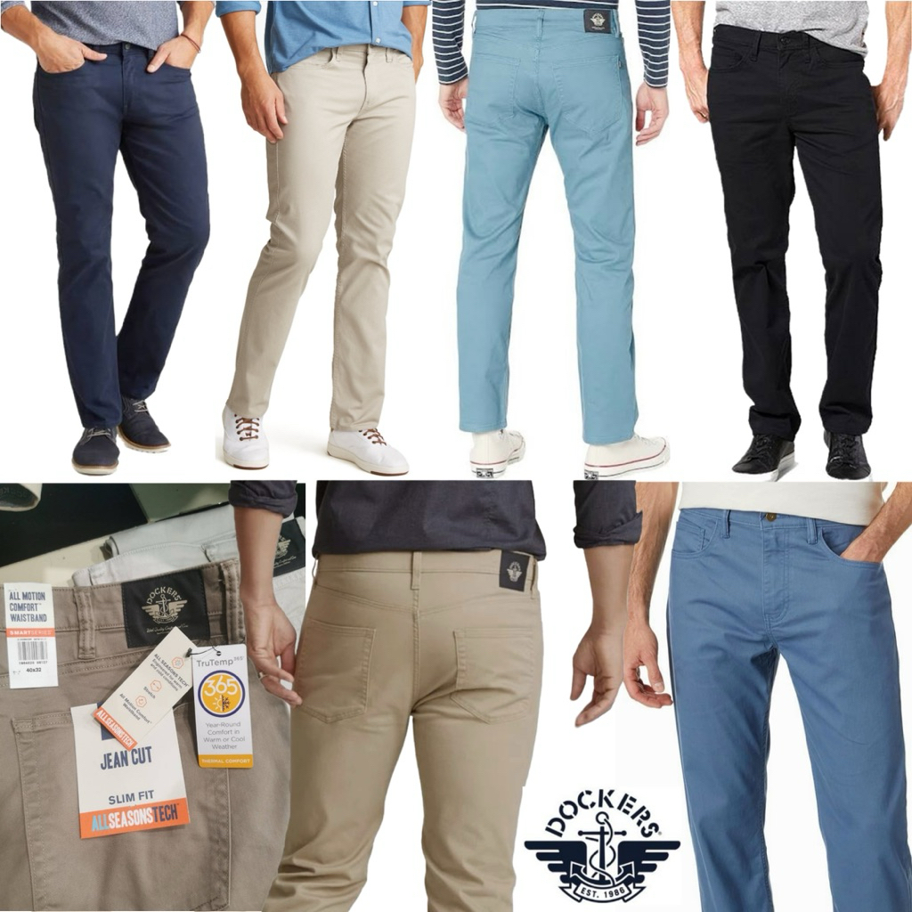 กางเกงขายาว Dockers All Season Jean Cut Straight Fit Pants