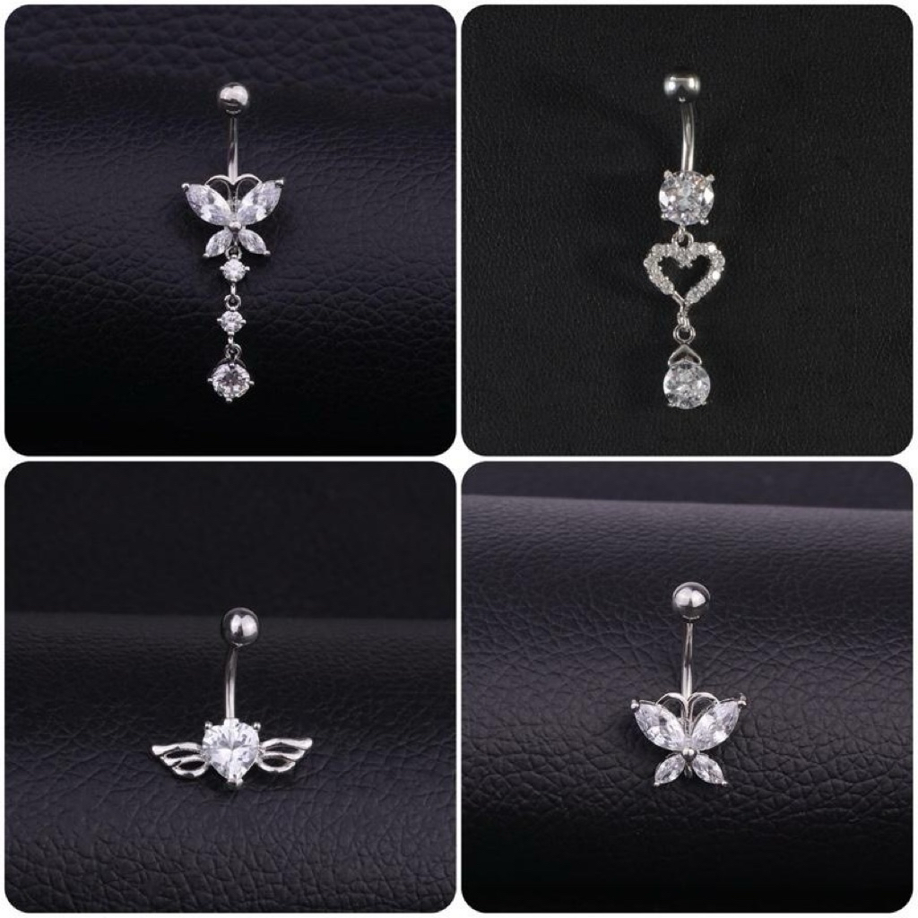 BELCST จิวสะดือสแตนเลส ก้าน 1.6 mm ราคา 1 ชิ้น