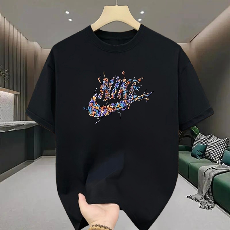 เสื้อยืดผู้ชาย คอกลมแขนสั้น สกรีนลายแฟชั่นฮิตๆ เสื้อยืดสตรีทแฟชั่นเท่ๆ oversize เสื้อยืดคนอ้วน เนื้อผ้านุ่มใส่สบาย