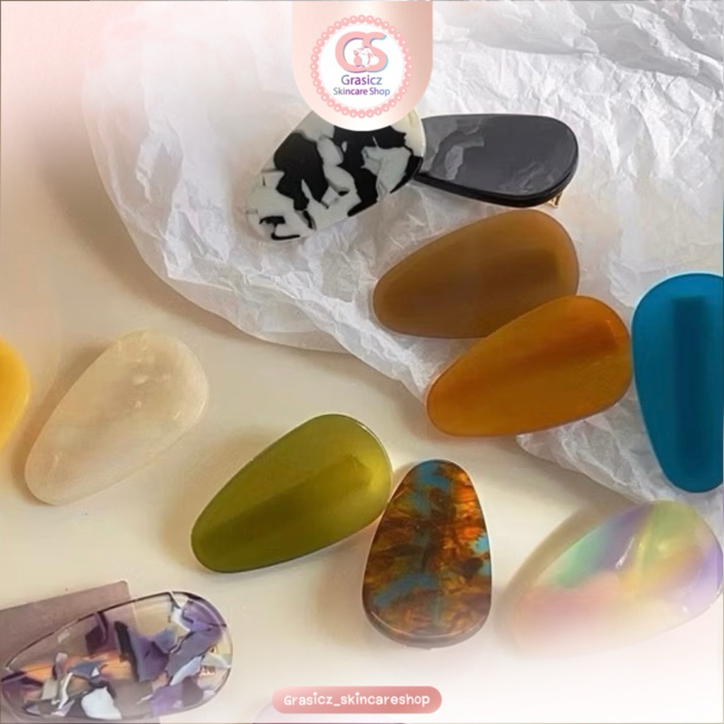 กิ๊บหนีบผม ตกแต่งผมผู้หญิง France Handmade ลายหินอ่อน