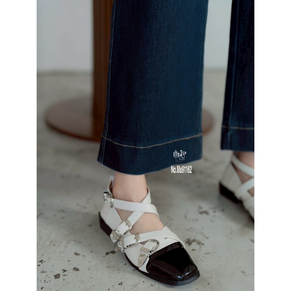 N91162# กางเกงยีนส์ขากระบอกใหญ่ - รูปที่ 7