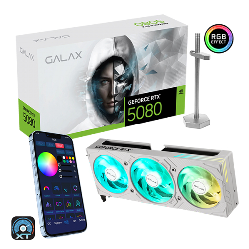 GALAX GeForce RTX 5080 EX Gamer 1-Click OC White 16GB GDDR7