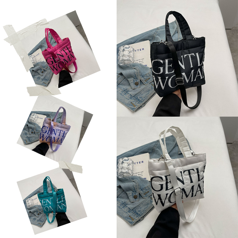 🚚พร้อมส่ง👜Gentlewoman กระเป๋า  💯แท้  🔥เสื้อแจ็กเก็ตคอตตอนตัวเล็ก กระเป๋าสะพายไหล่