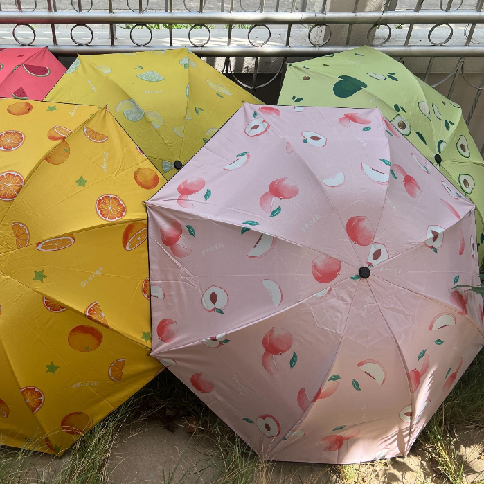 ร่มพับ 3 ตอนกันแดดกันฝนกันuv รุ่นT-503