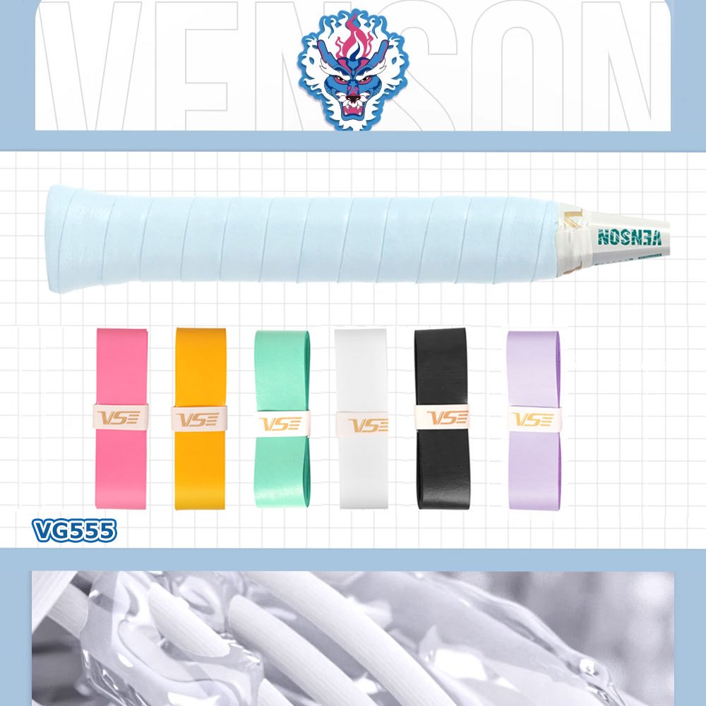 พันด้าม กริปพันด้าม Venson VS VG555 สำหรับพันไม้แบดมินตัน ไม้เทนนิส ของแท้ 100% (1 ชิ้น)