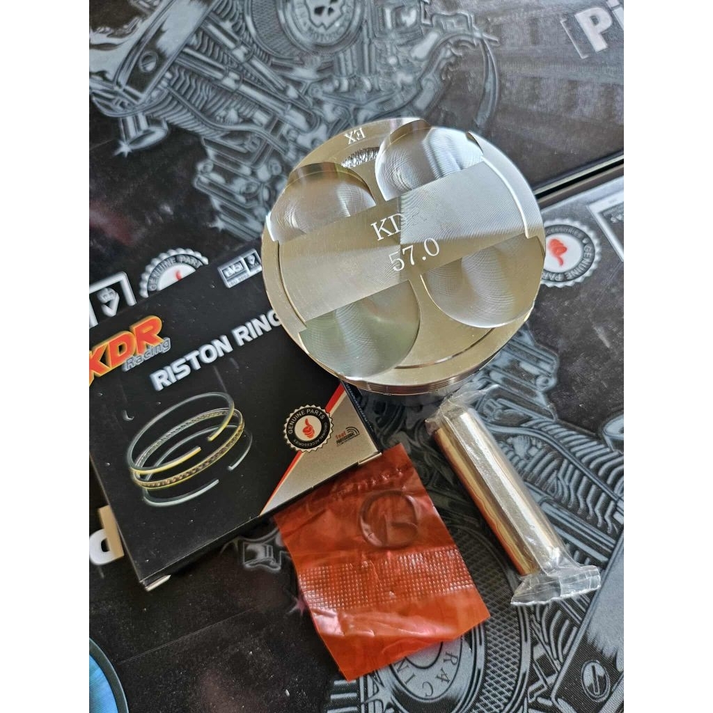ลูกสูบ KAZE 56-57 mm หลบวาว 4V CNC อุปกรณ์ครบชุด พร้อมใส่