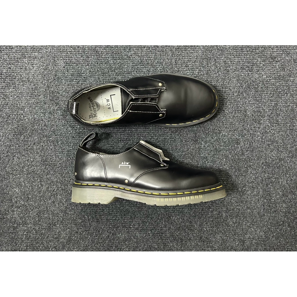 a cold wall x dr. 1461 black leather shoes