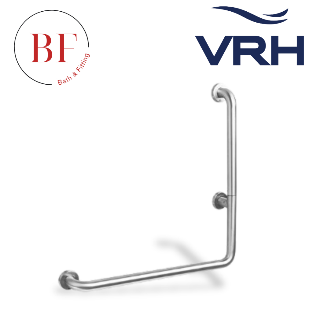 FBVHC-TS791D ราวทรงตัวสเตนเลส90องศา OD32มม.ขนาด 600x600มม.(ซ้าย)SS