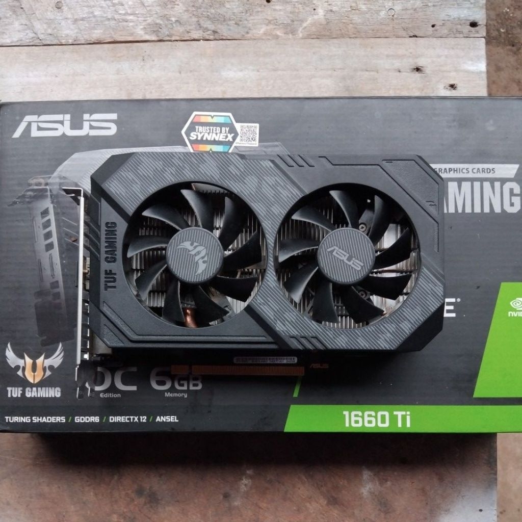 การ์ดจอมือสอง Asus tuf gaming gtx1660ti 6gb