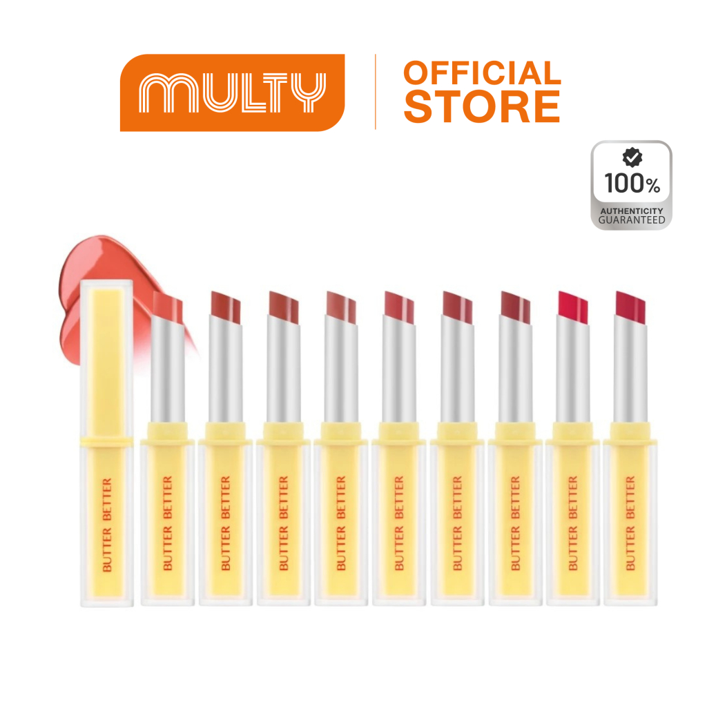 CUTE PRESS BUTTER BETTER PLUMPING LIP TINT GEL SPF 40 PA++++ ลิปบัตเตอร์เนื้อเจลแนบสนิทเป็นเนื้อเดีย