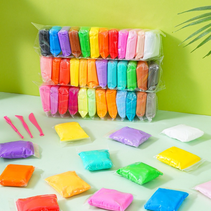 ส่งในไทย ดินเบา ยกแพค 12/24/36สี ดินน้ำมัน ดินเบาเกาหลี ของเล่นเด็ก ดินน้ำมันสำหรับเด็ก