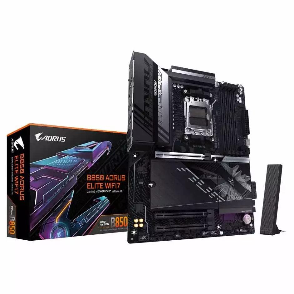 MAINBOARD (เมนบอร์ด) GIGABYTE B850 AORUS ELITE WIFI7 (AMD SOCKET AM5 DDR5 ATX) BLACK