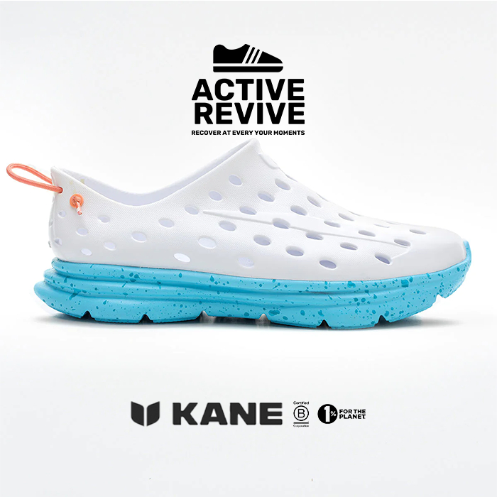 รองเท้า KANE Revive สี White/Pacific Speckle รองเท้าเพื่อสุขภาพ [Pre-order]