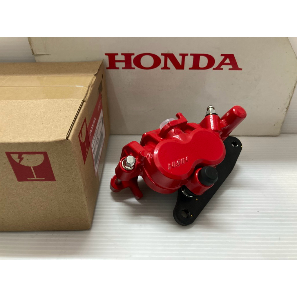 ปั๊มเบรคล่าง ปั๊มคาร์ลิปเปอร์เบรคหน้า สีแดง🔴 ใส่รถ HONDA Wave125R,X (แท้ศูนย์ฮอนด้า)