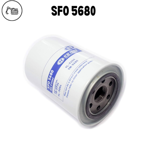กรองน้ำมันเครื่อง Sure Filter SFO 5680 เทียบ 1R0734 39446489 P555680 LF654 9L9200 9L9054 9N5680 กรอง