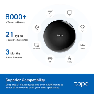 🔥ขายดีส่งไว🔥TP-LINK (Tapo H110) Smart IR & IoT Hub อุปกรณ์เปิดปิดแอร์ ทีวีและรีโมท ควบคุมผ่าน App 1y