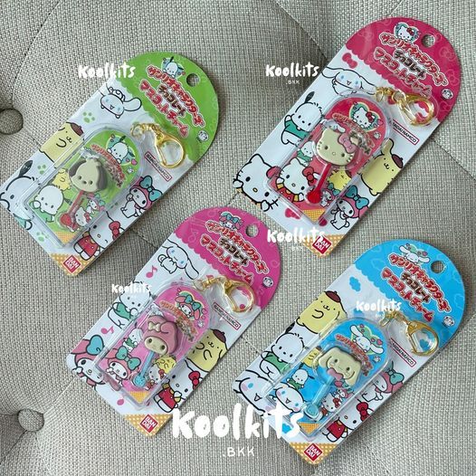 Sanrio x Peko keychain พวงกุญเเจ คิตตี้ มายเมโลดี้ ซินนาม่อน Hello Kitty My Melody Cinnamon